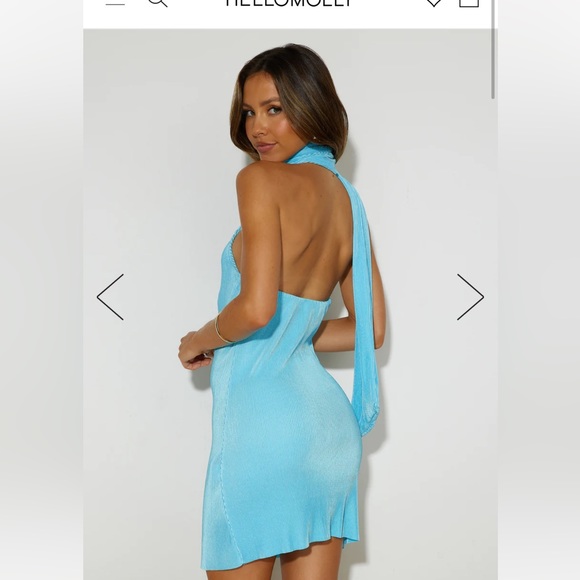 Hello Molly LOVE THE TREND MINI DRESS BLUE - Picture 2 of 5